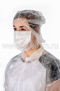 Одноразовая маска-шлем со склада в Москве