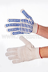 Перчатки ХБ с ПВХ покрытием от производителя 